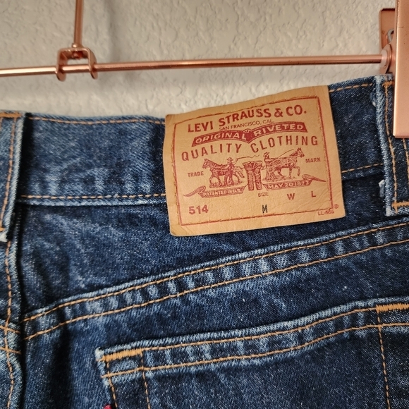 LEVI'S x VINTAGE 514 Super Low Rise Flare Jeans USA Made size‎ M/7 - Picture 4 of 8
